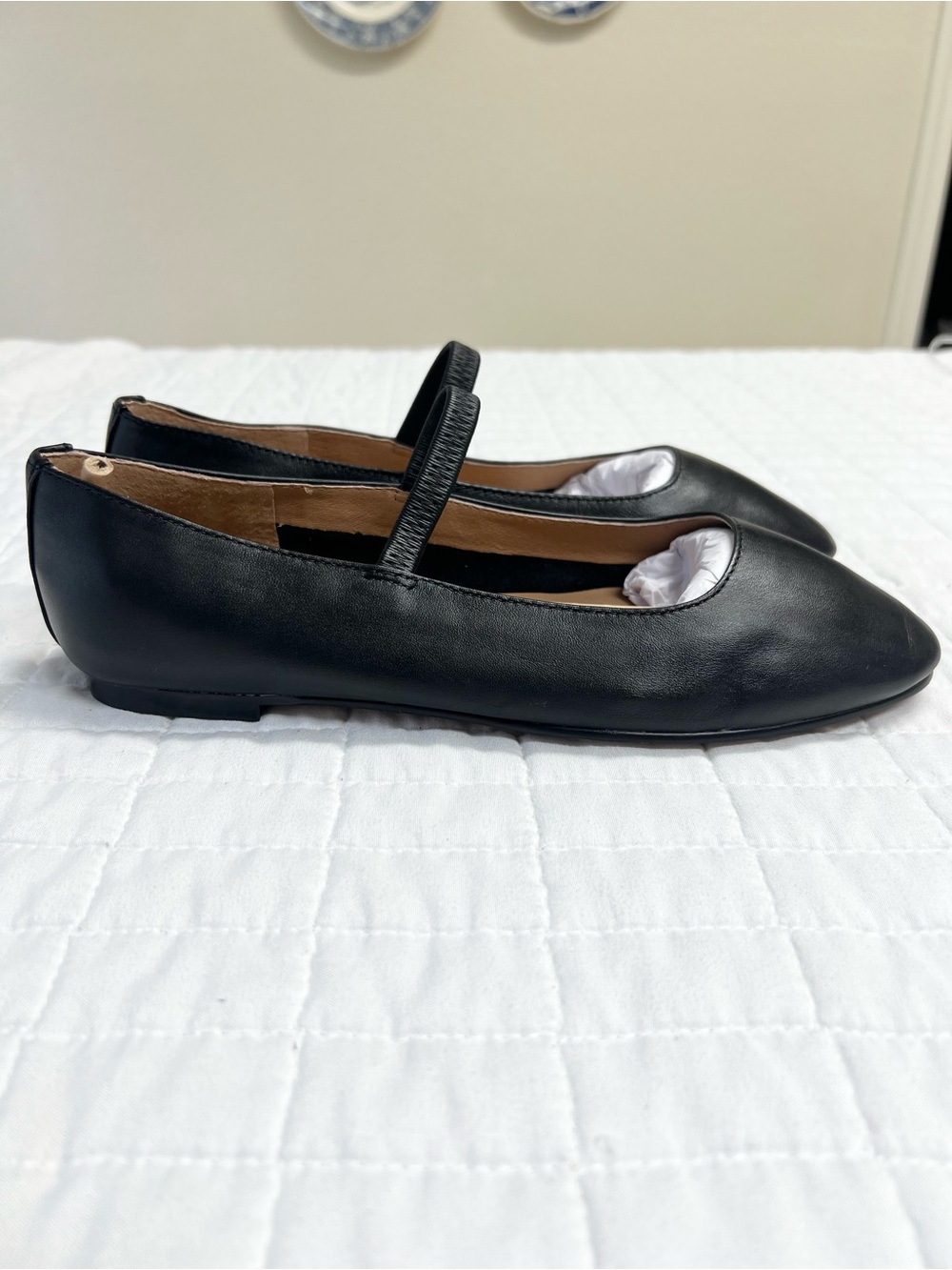 Madewell The Greta Ballet Flat in Black Leather Size 6 NWOB - Picture 5 of 12